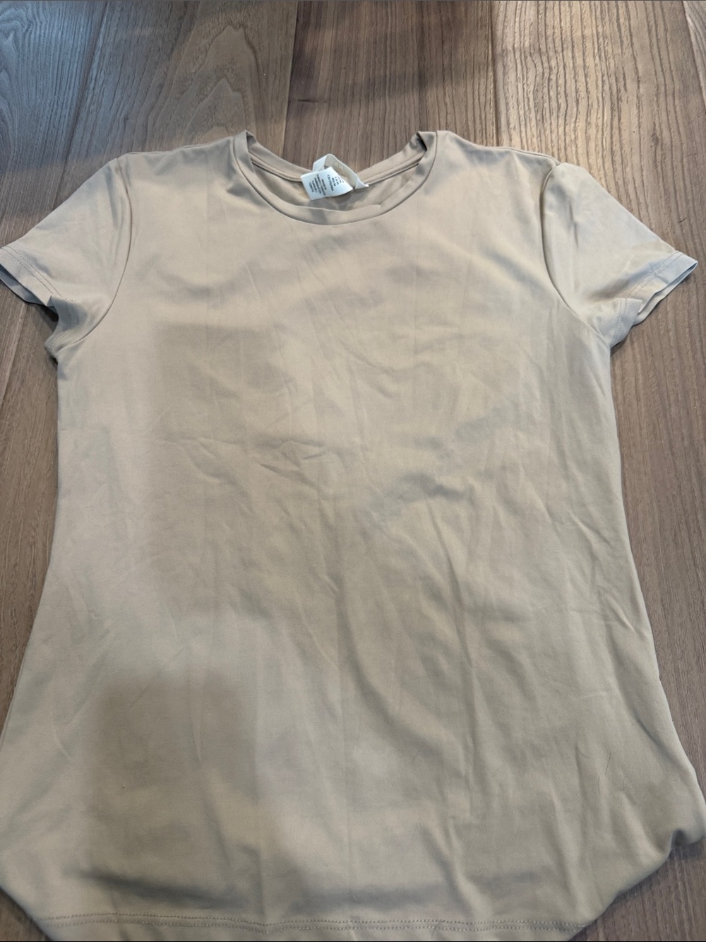 H&M Crew Neck Tee in Taupe